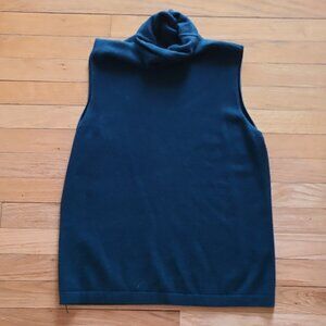 Linda Allard Ellen Tracy Turquoise Cashmere Top L